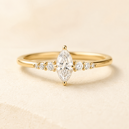 Mirelle Marquise Moissanite Ring