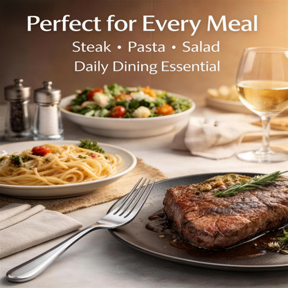 🍴𝑷𝒓𝒆𝒎𝒊𝒖𝒎 𝑺𝒕𝒂𝒊𝒏𝒍𝒆𝒔𝒔 𝑺𝒕𝒆𝒆𝒍 𝑭𝒐𝒓𝒌 𝑺𝒆𝒕 – 6 𝑷𝒊𝒆𝒄𝒆 𝑴𝒊𝒓𝒓𝒐𝒓 𝑷𝒐𝒍𝒊𝒔𝒉 𝑫𝒊𝒏𝒏𝒆𝒓 𝑭𝒐𝒓𝒌𝒔, 𝑫𝒖𝒓𝒂𝒃𝒍𝒆 𝑬𝒍𝒆𝒈𝒂𝒏𝒕 𝑻𝒂𝒃𝒍𝒆𝒘𝒂𝒓𝒆 𝒇𝒐𝒓 𝑯𝒐𝒎𝒆 𝑲𝒊𝒕𝒄𝒉𝒆𝒏 & 𝑹𝒆𝒔𝒕𝒂𝒖𝒓𝒂𝒏𝒕